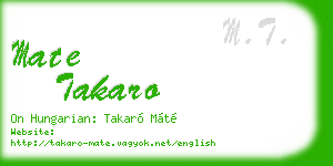 mate takaro business card